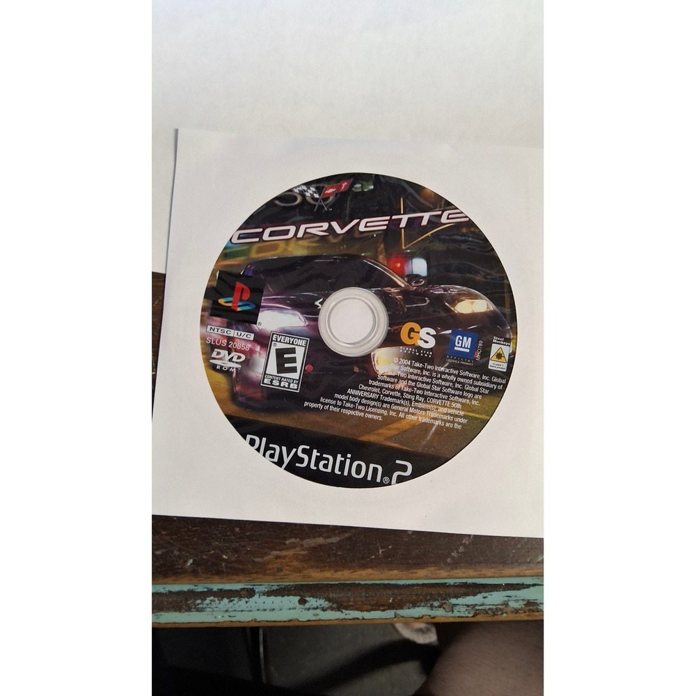 Corvette PlayStation 2 PS2 Game Disc Only SLUS 20858 Racing Chevrolet GM 2004